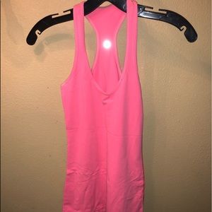 A fitted Lululemon tank